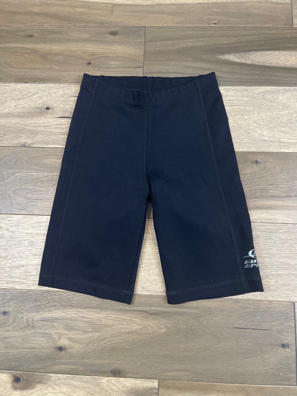 Guess Sport USA XL Athletic Spandex Shorts Black Elastic Waist Logo Made in USA